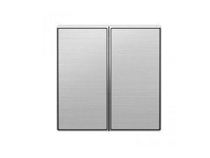 Tecla doble interruptor - conmutador  acero inoxidable SKY NIESSEN 8511 AI