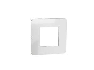 Marco 1 elemento Studio metal Aluminio Schneider BL NEW UNICA EUNEA NU280255