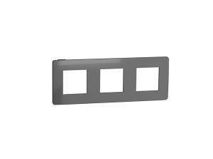 Marco 3 elementos Studio metal Carbono Schneider NG NEW UNICA EUNEA NU280653