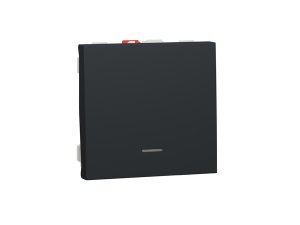 Pulsador 2 modulos LED localizacion Schneider Antracita Schneider NEW UNICA EUNEA NU320654N