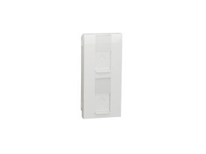 Tapa Doble RJ45 Keystone Polar Schneider NEW UNICA EUNEA NU946218