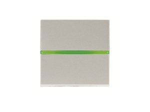 Conmutador con piloto control ZENIT NIESSEN N2202.5 Plata