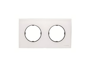Marco 2 elementos cristal blanco SKYMOON NIESSEN 8672 CB