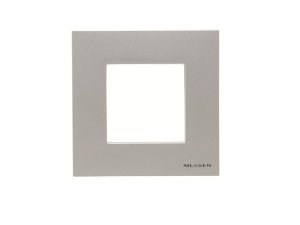 Marco 2 módulos ZENIT NIESSEN N2271 Plata