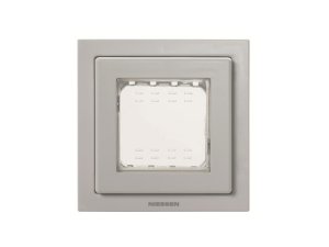 Marco IP55 2 módulos Gris ZENIT NIESSEN N3271 Gris