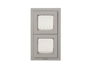 Marco IP55 2v-2m.. Gris  ZENIT  NIESSEN N3272 Gris