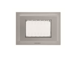 Marco IP55 3 módulos Gris  ZENIT  NIESSEN N3373 Gris