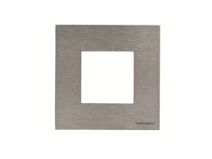 Marco de 1 elemento, 2 módulos ZENIT NIESSEN N2271 Acero inoxidable