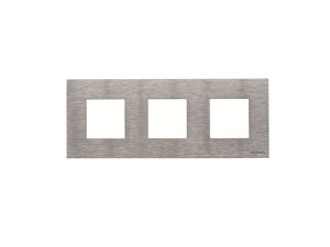 Marco de 3 elementos ZENIT NIESSEN N2273 Acero inoxidable