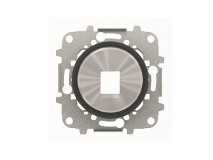 Tapa 1 conec. tel/infor. cristal negro SKY NIESSEN 8618.1 CN