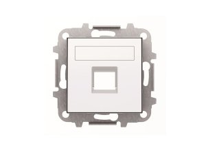 Tapa 1 conector persiana blanco soft SKY NIESSEN 8518.1 BL