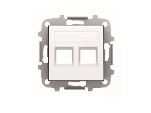 Tapa 2 conector persiana blanco soft SKY NIESSEN 8518.2 BL