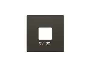 Tapa cargador USB negro seda SKY NIESSEN 8585 NS