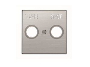 Tapa toma TV+R / SAT acero inox. SKY NIESSEN 8550.1 AI