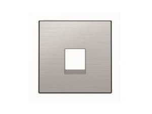 Tapa toma de teléf./inform. acero inox. SKY NIESSEN 8517 AI