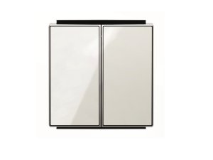Tecla doble interr-conmut cristal blanco SKY NIESSEN 8511 CB