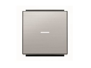 Tecla interruptor visor acero inox. SKY NIESSEN 8501.3 AI