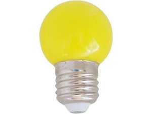 Lámpara LED Esférica IP44 1W E27 Amarillo SILVER SANZ 964027