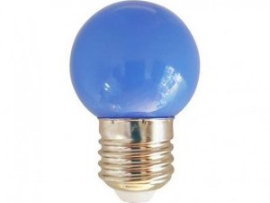 Lámpara LED Esférica IP44 1W E27 Azul SILVER SANZ 963027