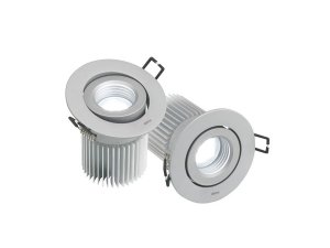 Downlight 705.22 12w 400lm 3100K orientable redondo óptica 20º CRI80 aluminio SIMON 70522033-283