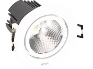 Downlight de Led 703.23 7,5W 700Lm 4000ºK orientable redondo NW Flood blanco SIMON 70323030-484