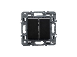 Interruptor doble I 10AX oscuro VALENA NEXT LEGRAND 741444