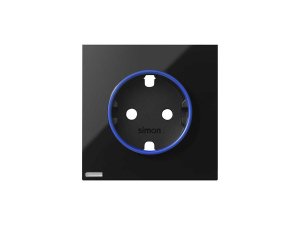 Frontal enchufe HUB IO negro SIMON 10003041-138
