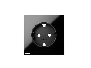 Frontal enchufe IO negro SIMON 10002041-138