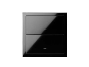 Kit front 1 elemento 2 teclas negro SIMON 10020103-138