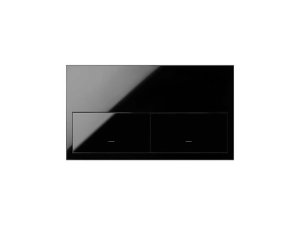 Kit front 2 elementos 2 teclas negro SIMON 10020201-138