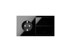 Kit front 2 elementos base + tecla negro SIMON 10020203-138