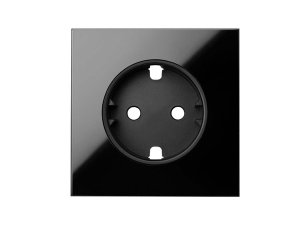 Tapa para base de enchufe schuko negro SIMON 10000041-138