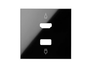 Tapa para conector HDMI/USB 2M negro SIMON 10001095-138