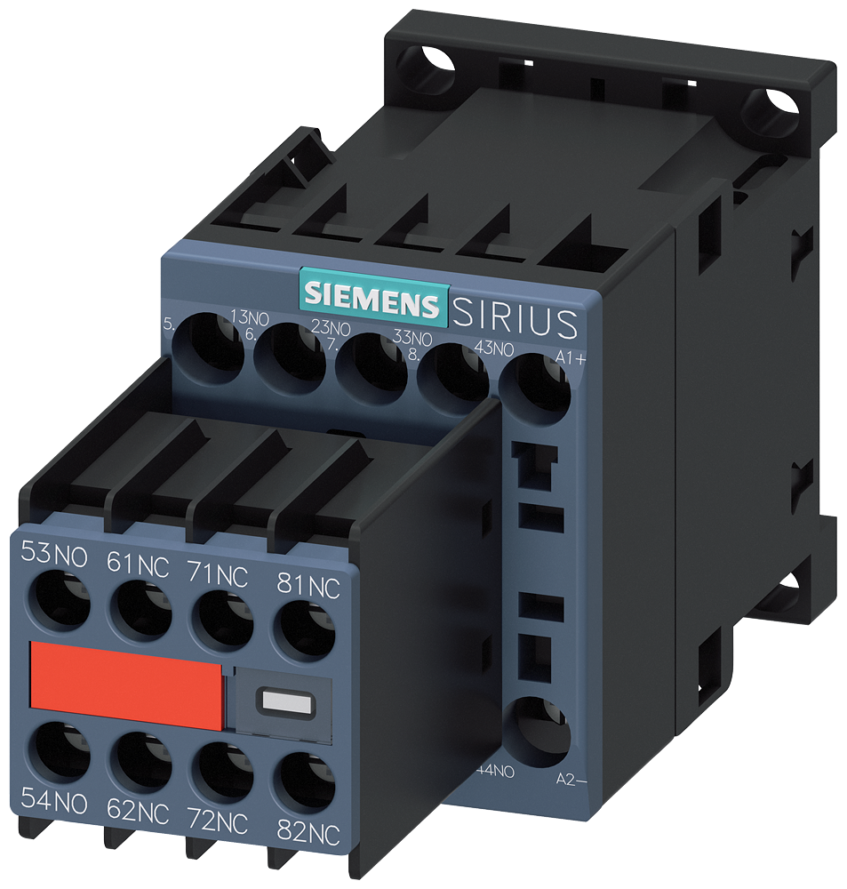 contactor auxiliar, 5 NA + 3 NC, DC 24 V, Tamaño S (3RH2253-1BB40)