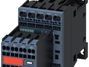 Contactor auxiliar, 7 NA + 1 NC, 24 V DC, tamaño S (3RH2271-2BB40)