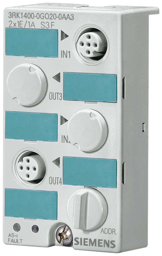 Módulo compacto AS-i K45 digital 2 x (1DI/1DQ), IP (3RK1400-0GQ20-0AA3)