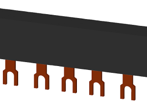 Embarrados trifásicos Distancia entre dientes 45 m (3RV1915-1BB)