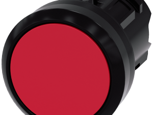 pulsador, 22 mm, redondo, plástico, rojo, botón, r (3SU1000-0AB20-0AA0)