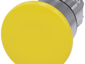 pulsador de seta, 22 mm, redondo, metal, brillante (3SU1050-1BA30-0AA0)