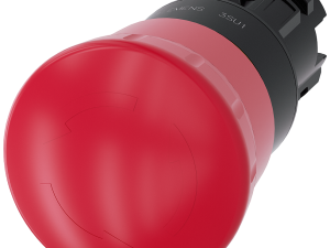 Pulsador de seta de parada de emergencia, 22 mm, r (3SU1000-1HB20-0AA0)