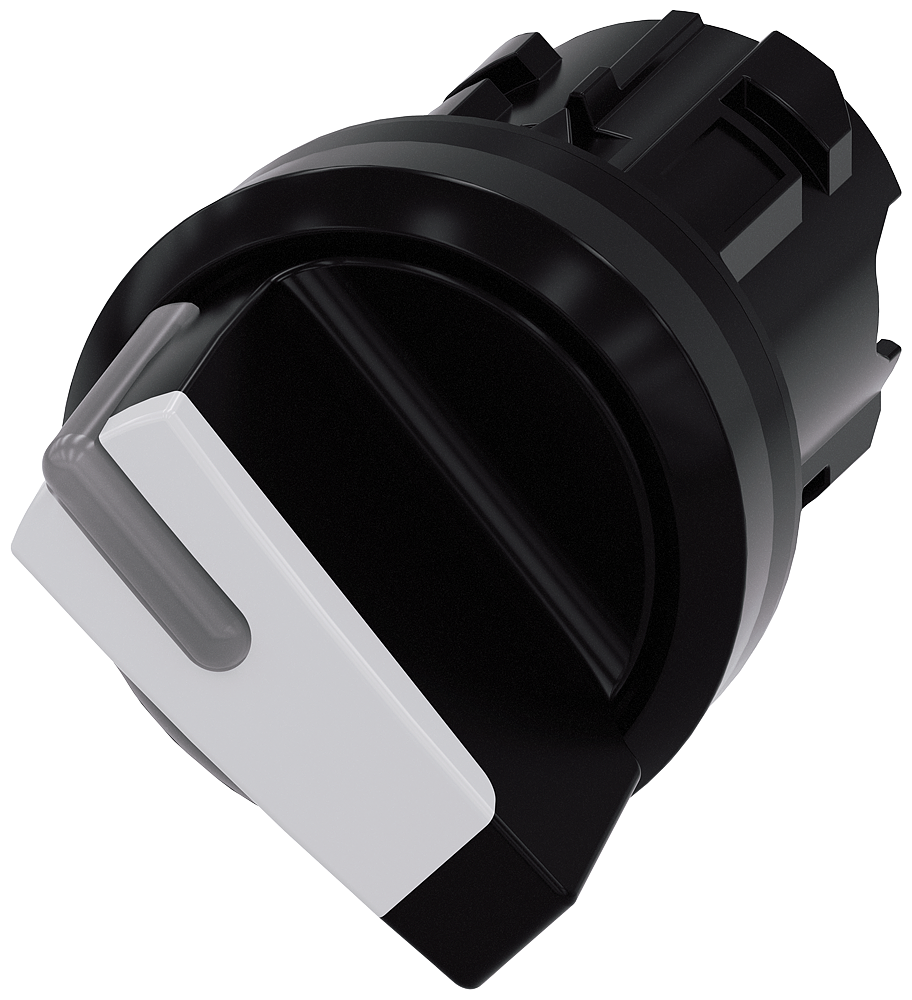 selector, iluminable, 22 mm, redondo, plástico, bl (3SU1002-2BF60-0AA0)