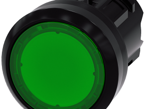 pulsador luminoso, 22 mm, redondo, plástico, verde (3SU1001-0AB40-0AA0)