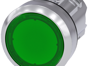 pulsador luminoso, 22 mm, redondo, metal, brillant (3SU1051-0AB40-0AA0)