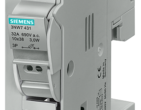SENTRON, portafusibles, clase CC, 3 polos, In: 30 (3NW7431-0HG)