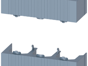 tapa cubreterminales de cables, para tamaño NH1, A (3NP1943-1CB00)