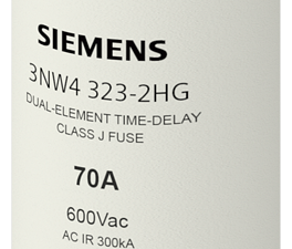 Cartucho fusible clase J 100 A 600 V rápido, las d (3NW4330-1HG)