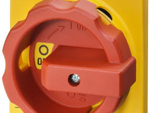 Accionamiento giratorio, muletilla rojo/amarillo, (3LD9284-3B)