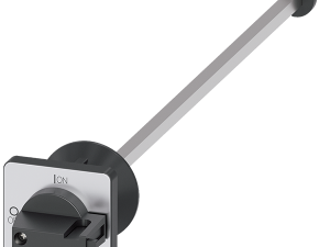 Mando giratorio para montaje en puerta, negro 48x4 (3LD9343-4CA)