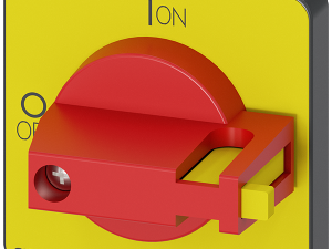 selector, rojo/amarillo 48x48 mm fijación a placa (3LD9343-7C)