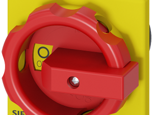 Accionamiento giratorio, rojo/amarillo 66x66 mm fi (3LD9344-3C)